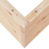 Donica ogrodowa, 110x60x68,5 cm, lite drewno sosnowe