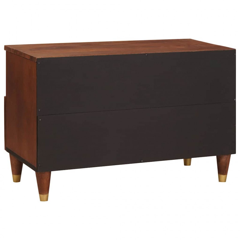 Szafka pod telewizor Brązowy 70 x 33,5 x 46 cm Drewno z mango