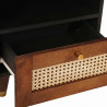 Szafka Nocna 2 pcs Brązowy 40 x 33 x 46 cm Lite drewno akacjowe