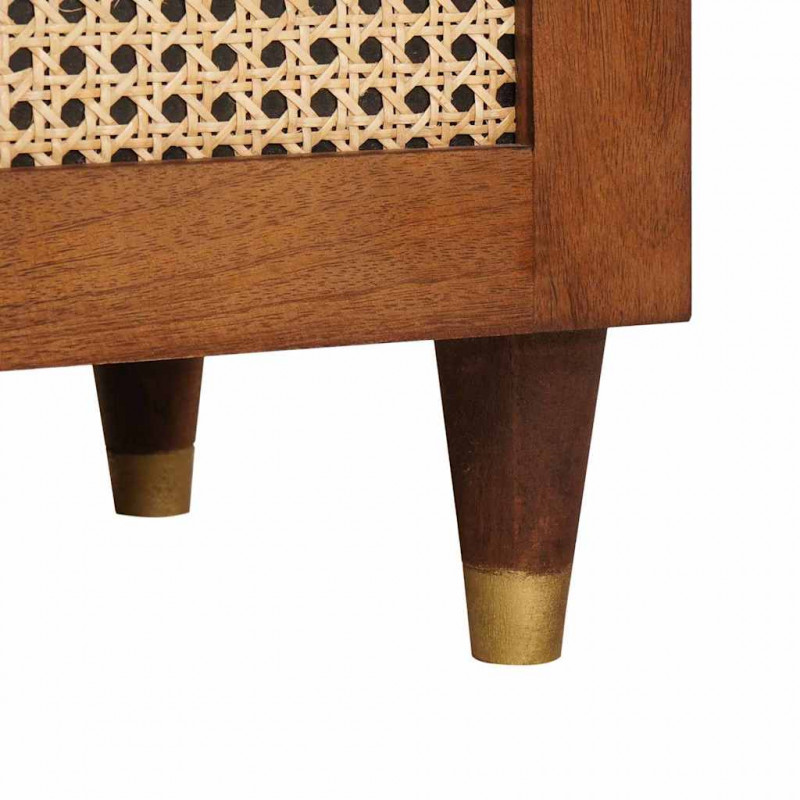 Szafka Nocna 2 pcs Brązowy 40 x 33 x 46 cm Lite drewno akacjowe