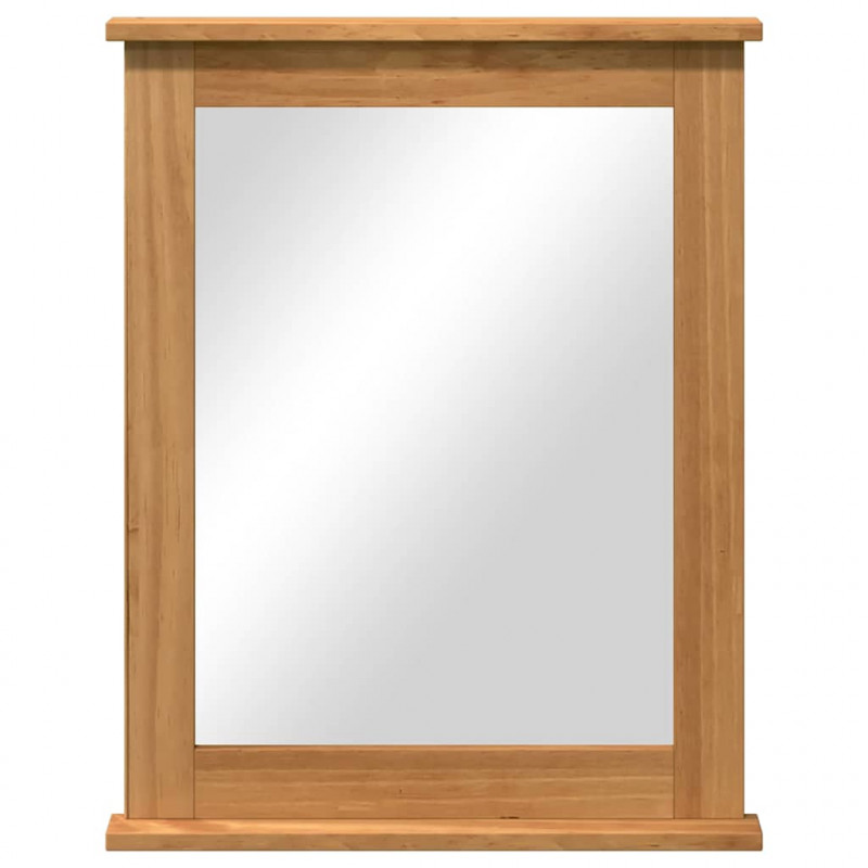 Lustro VIGO Miodowy brąz 55,5 x 5 x 70 cm Lite drewno sosnowe
