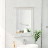 Lustro VIGO Antyczna biel 55,5 x 5 x 70 cm Lite drewno sosnowe