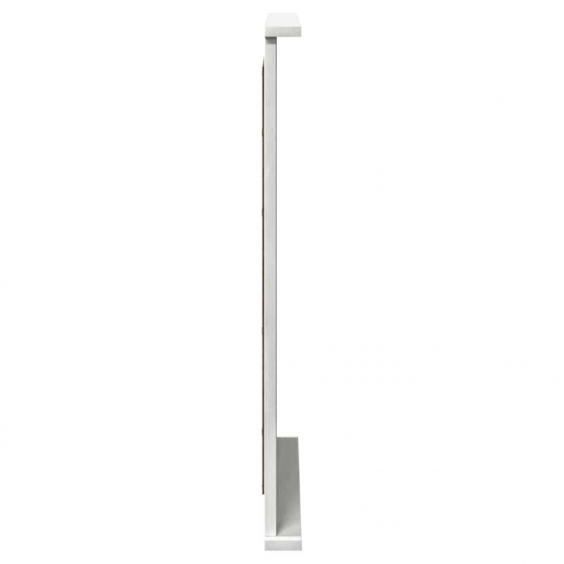 Lustro VIGO Antyczna biel 55,5 x 5 x 70 cm Lite drewno sosnowe