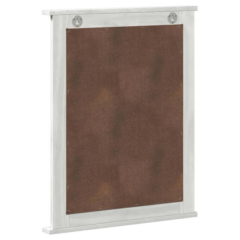 Lustro VIGO Antyczna biel 55,5 x 5 x 70 cm Lite drewno sosnowe