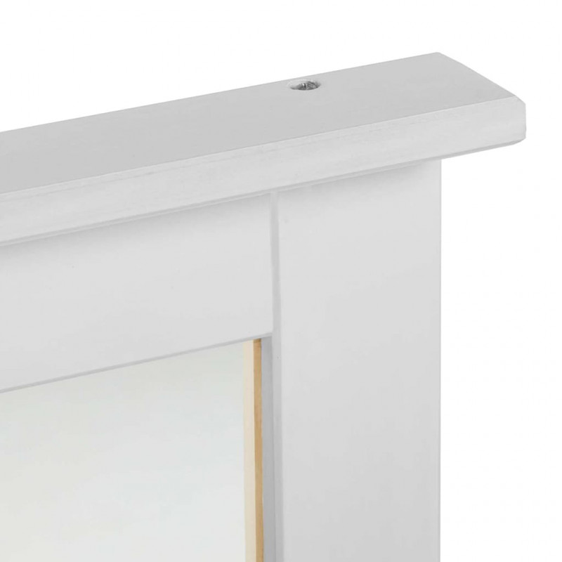 Lustro VIGO Antyczna biel 55,5 x 5 x 70 cm Lite drewno sosnowe