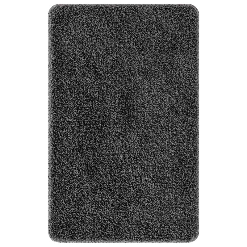 Zestaw mat łazienkowych antypoślizgowych 3 pcs ciemno szary PP
