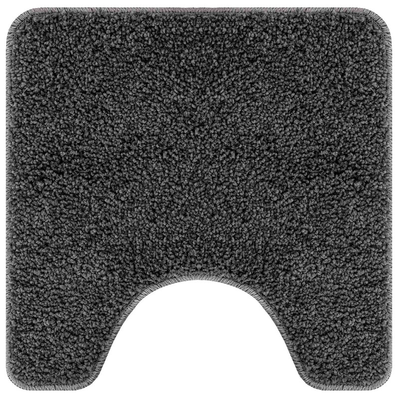 Zestaw mat łazienkowych antypoślizgowych 3 pcs ciemno szary PP