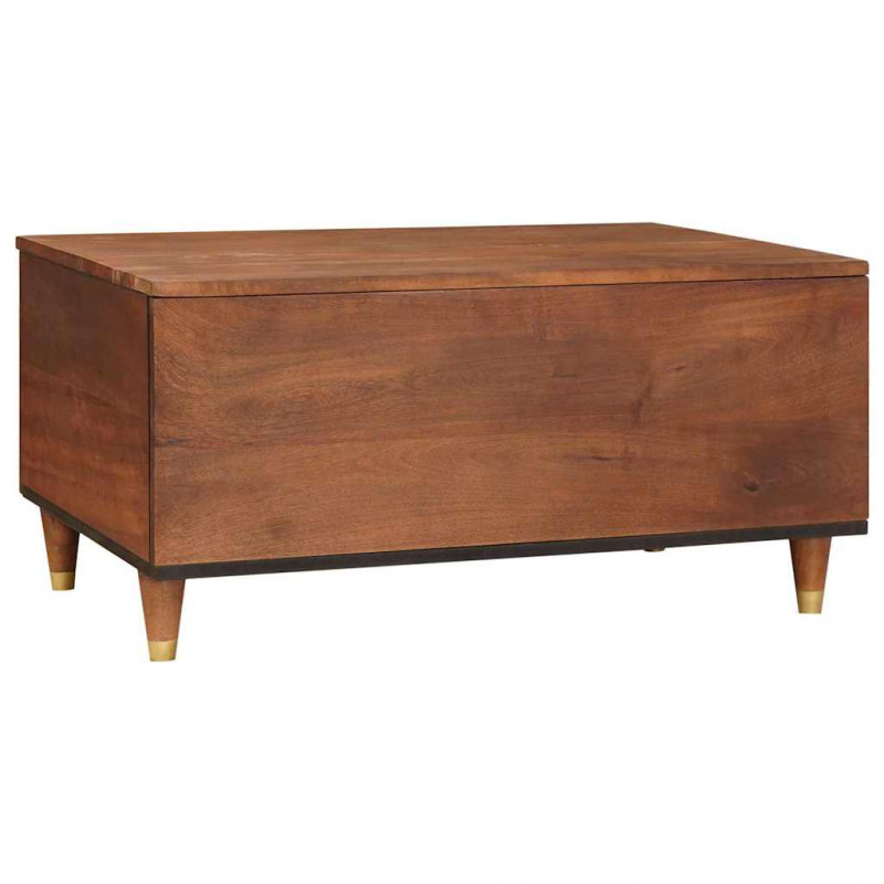 Stolik kawowy z szufladą 80 x 54 x 40 cm Drewno z mango