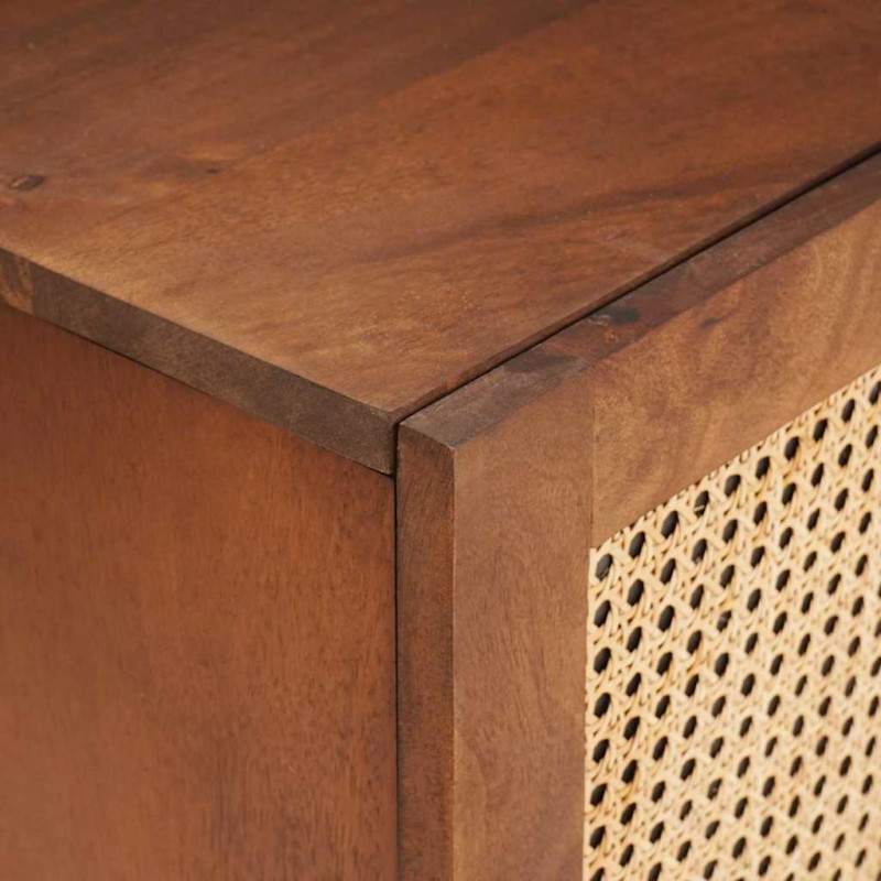 Szafka pod telewizor Brązowy 105 x 33,5 x 46 cm Drewno z mango