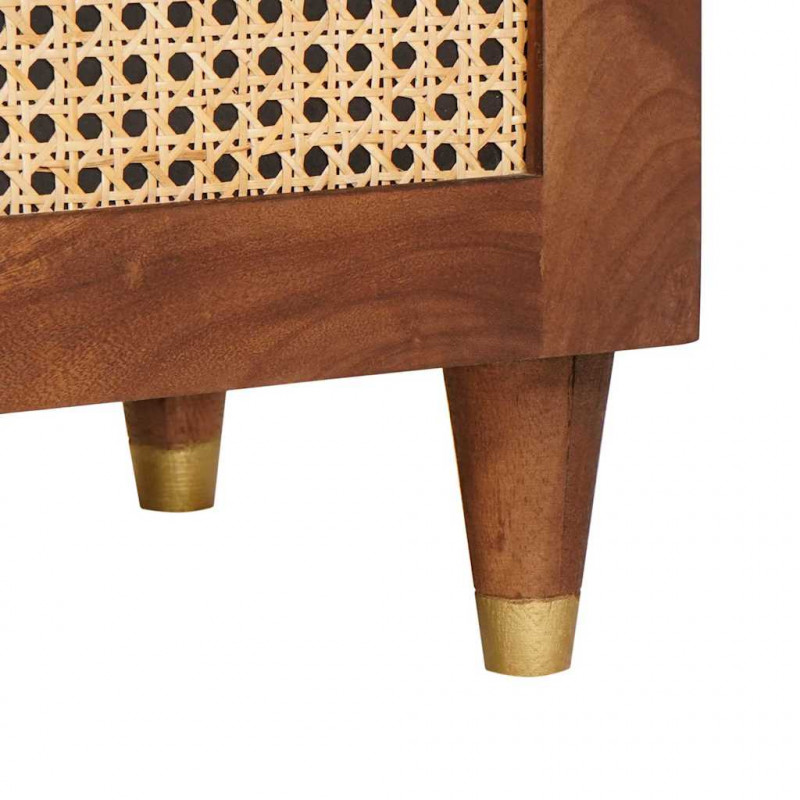 Szafka pod telewizor Brązowy 105 x 33,5 x 46 cm Drewno z mango