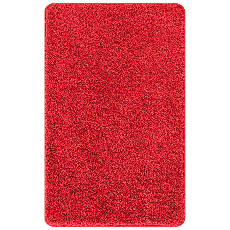 Zestaw mat łazienkowych antypoślizgowych 3 pcs Czerwony PP