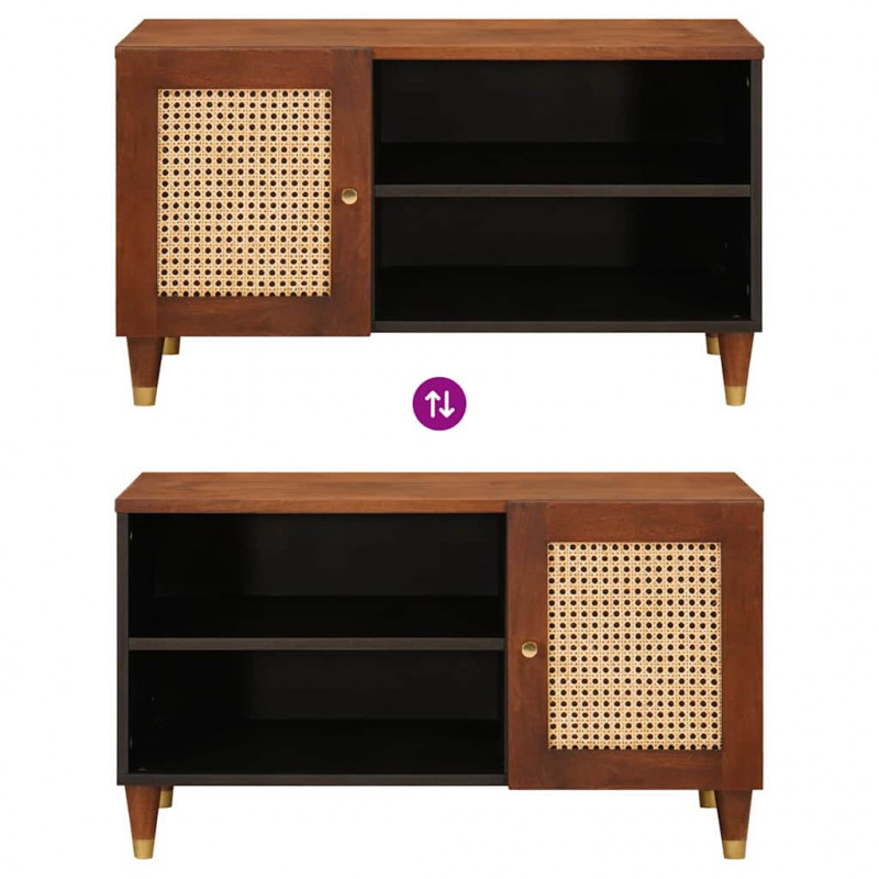 Szafka pod telewizor Brązowy 80 x 31,5 x 46 cm Drewno z mango