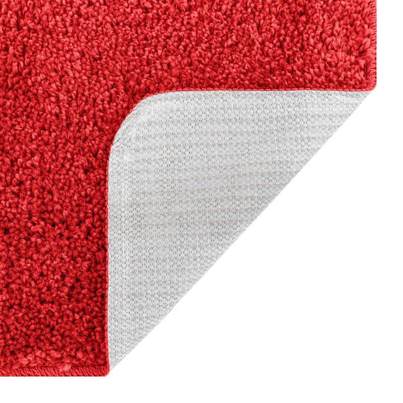Zestaw mat łazienkowych antypoślizgowych 3 pcs Czerwony PP