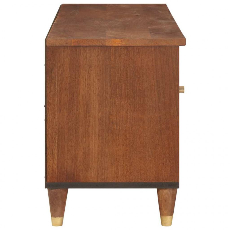 Szafka pod telewizor Brązowy 100 x 33,5 x 46 cm Drewno z mango