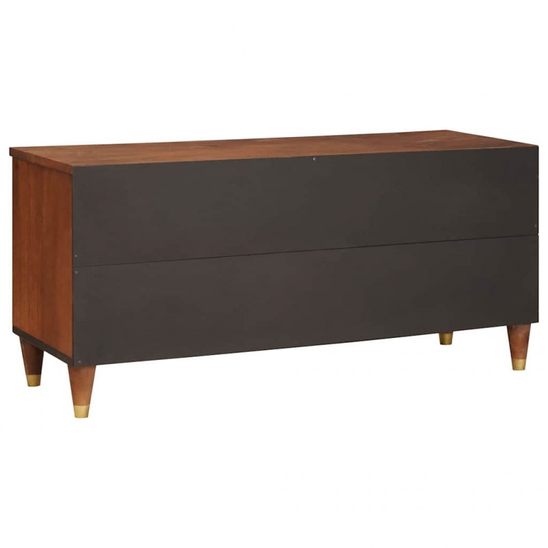 Szafka pod telewizor Brązowy 100 x 33,5 x 46 cm Drewno z mango