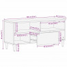 Szafka pod telewizor Brązowy 100 x 33,5 x 46 cm Drewno z mango