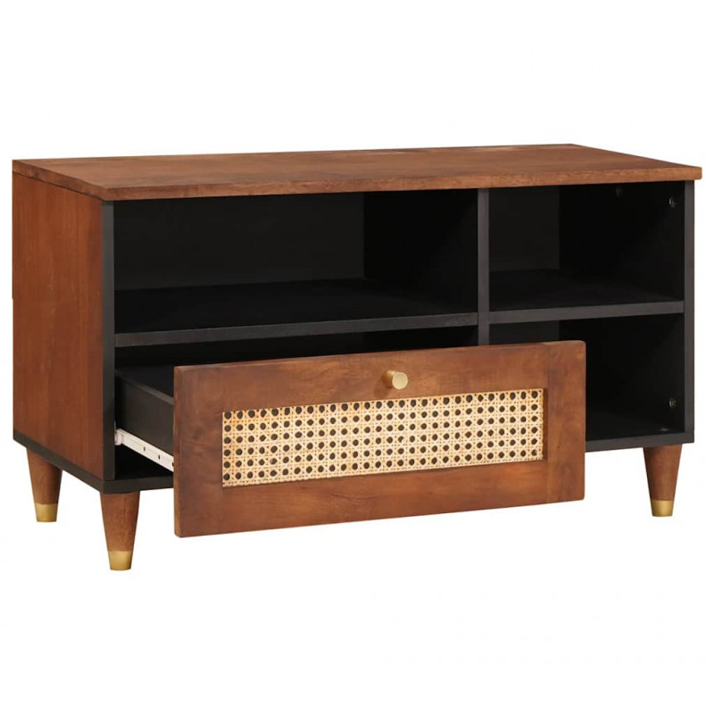 Szafka pod telewizor Brązowy 80 x 33,5 x 46 cm Drewno z mango