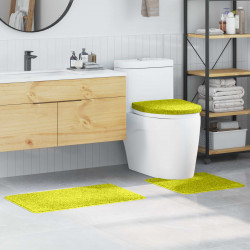 Zestaw mat łazienkowych antypoślizgowych 3 pcs Zielony PP