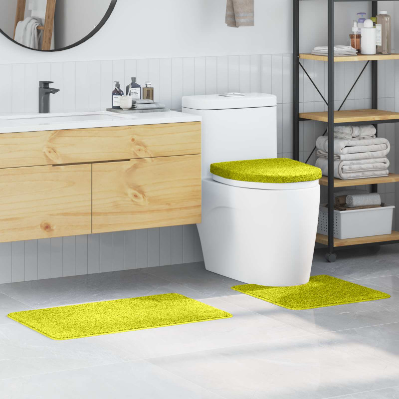 Zestaw mat łazienkowych antypoślizgowych 3 pcs Zielony PP