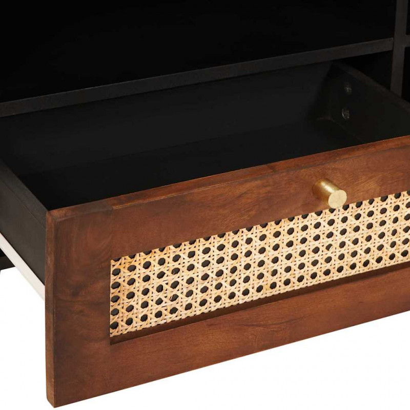 Szafka pod telewizor Brązowy 80 x 33,5 x 46 cm Drewno z mango