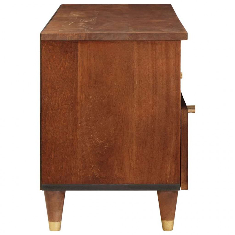 Szafka pod telewizor Brązowy 100 x 33,5 x 46 cm Drewno z mango