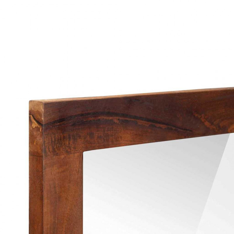 Lustro Prostokątny Z lustrem Brązowy i Srebrny 50 x 2,5 x 70 cm