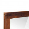 Lustro Prostokątny Z lustrem Brązowy i Srebrny 50 x 2,5 x 70 cm