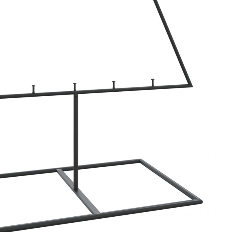 Metalowa choinka świąteczna, do dekoracji, czarna, 180 cm