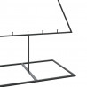 Metalowa choinka świąteczna, do dekoracji, czarna, 180 cm