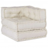 Modułowa sofa w kolorze kremowym, 70x70x54, tkanina