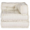 Modułowa sofa w kolorze kremowym, 70x70x54, tkanina