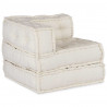 Modułowa sofa w kolorze kremowym, 70x70x54, tkanina