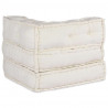 Modułowa sofa w kolorze kremowym, 70x70x54, tkanina