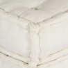 Modułowa sofa w kolorze kremowym, 70x70x54, tkanina
