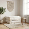 Modułowa sofa kremowa 70x70x36 Tkanina