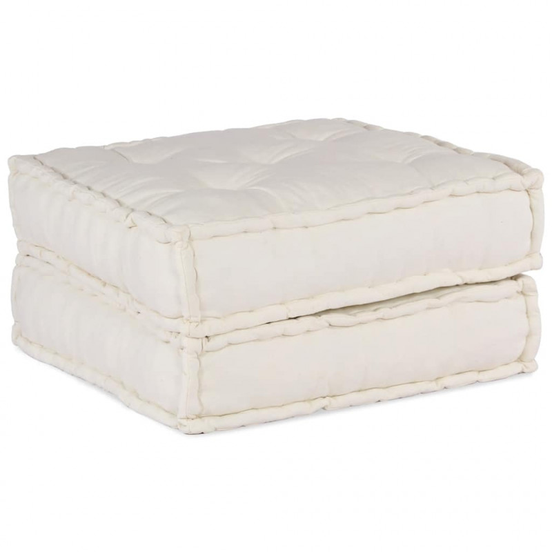 Modułowa sofa kremowa 70x70x36 Tkanina