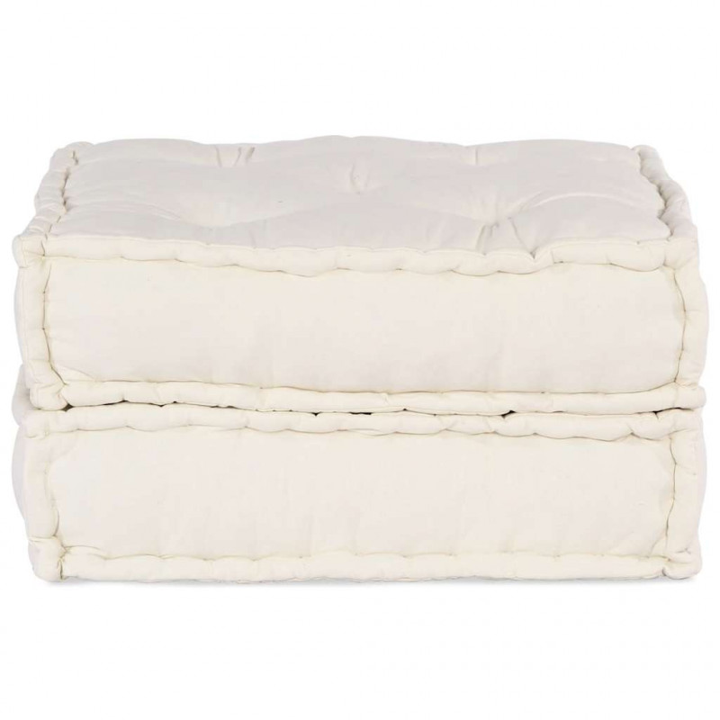 Modułowa sofa kremowa 70x70x36 Tkanina