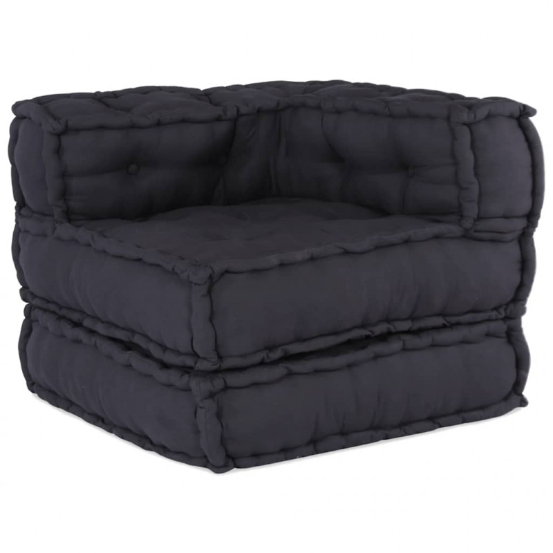 Modułowa sofa, antracytowa, 70x70x54, tkanina