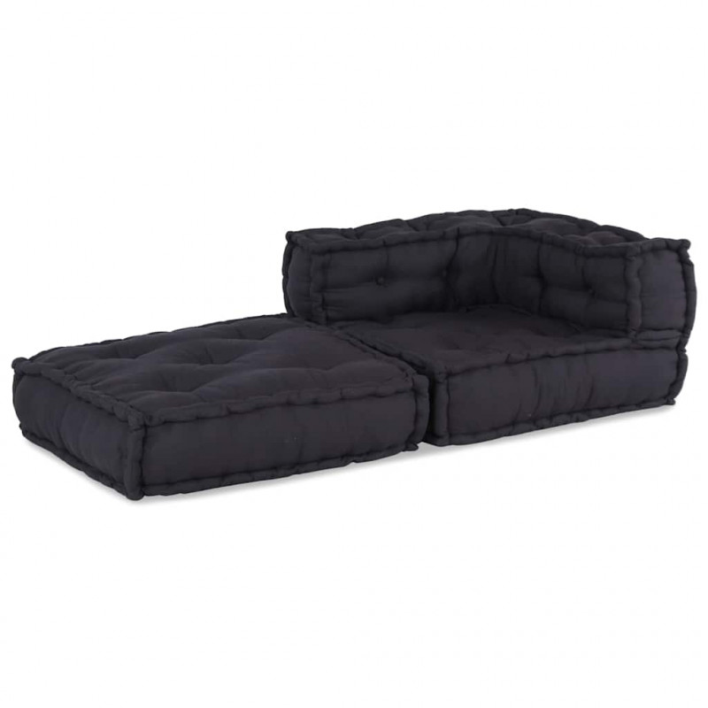 Modułowa sofa, antracytowa, 70x70x54, tkanina