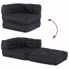 Modułowa sofa, antracytowa, 70x70x54, tkanina