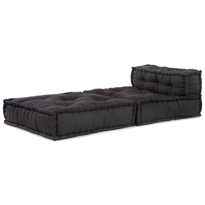 Modułowa sofa, antracytowa, 70x70x54, tkanina