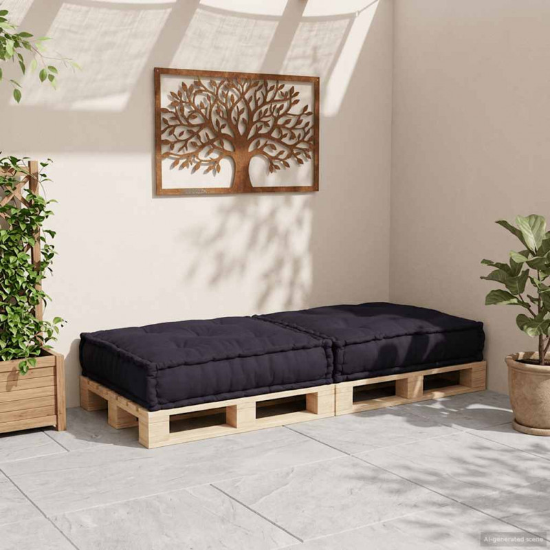 Modułowa sofa, antracytowa, 70x70x36, tkanina