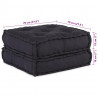 Modułowa sofa, antracytowa, 70x70x36, tkanina