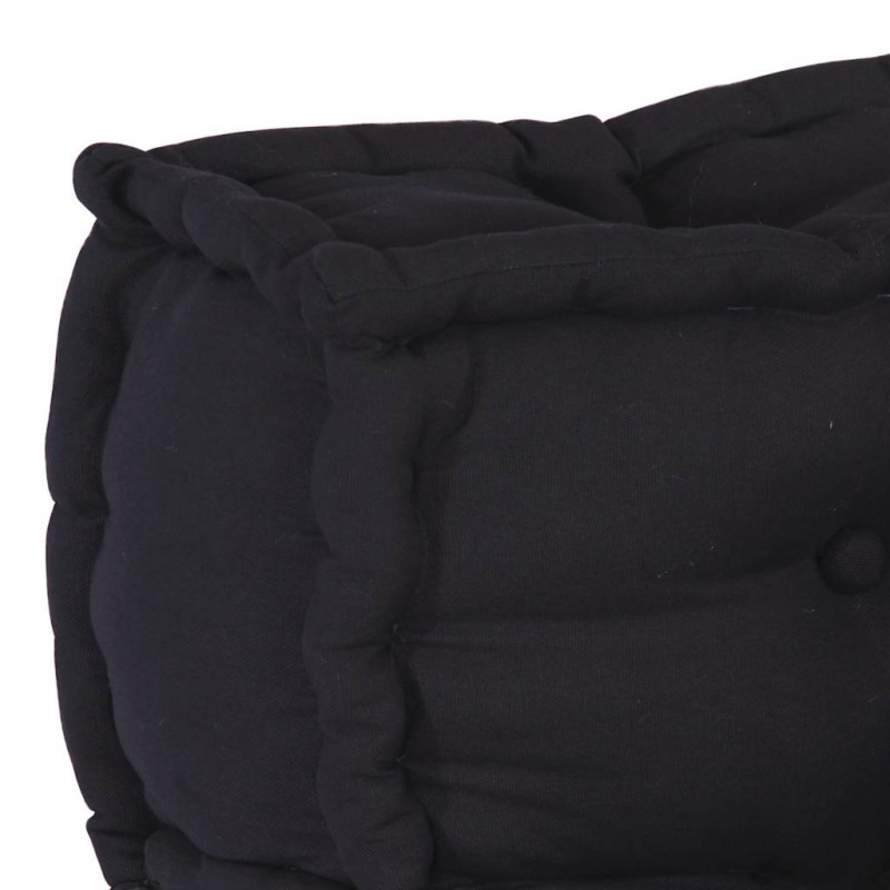 2-osobowa sofa modułowa, antracytowa, 140x70x36, tkanina