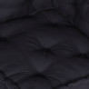 2-osobowa sofa modułowa, antracytowa, 140x70x36, tkanina