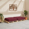 Modułowa sofa, bordowy, 70x70x36, materiał
