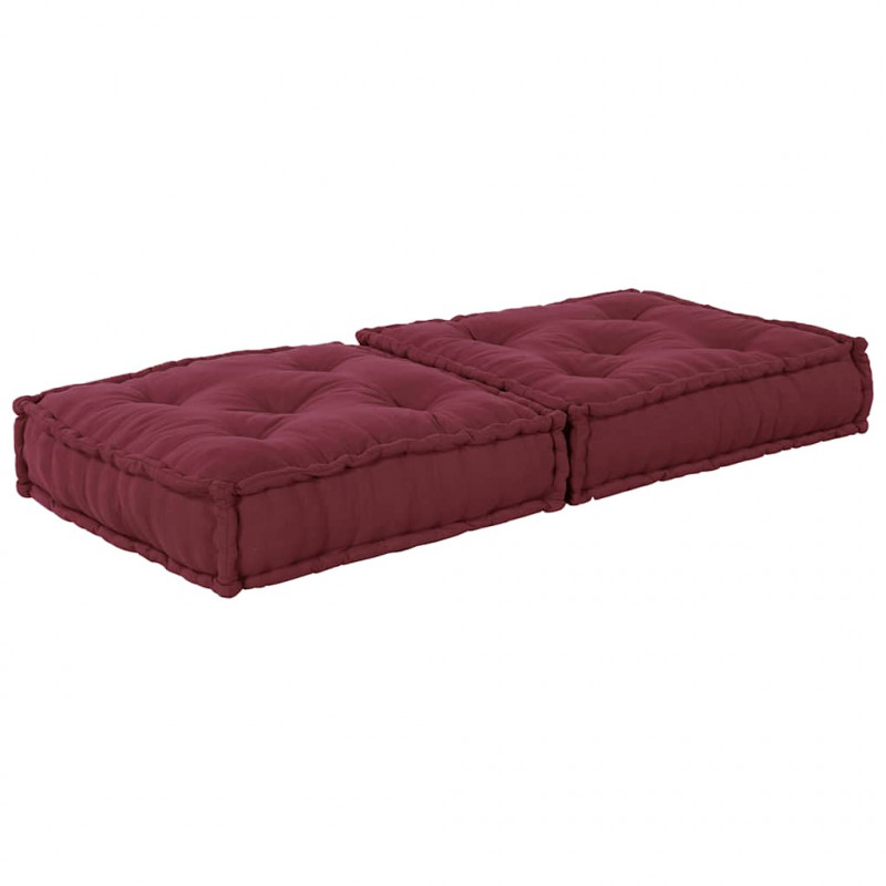 Modułowa sofa, bordowy, 70x70x36, materiał