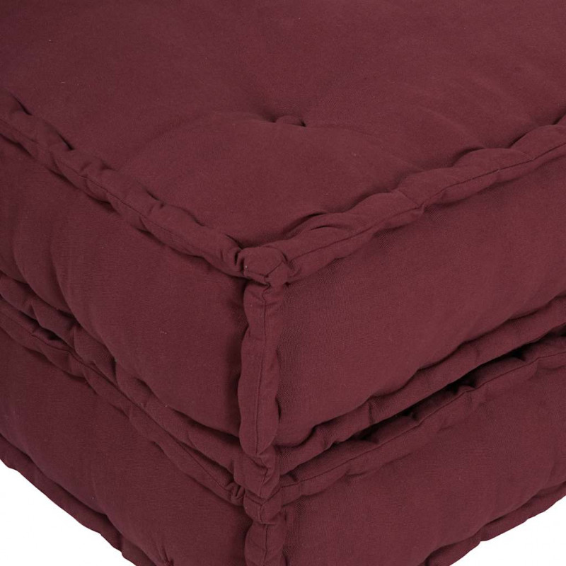 Modułowa sofa, bordowy, 70x70x36, materiał