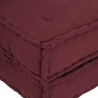 Modułowa sofa, bordowy, 70x70x36, materiał