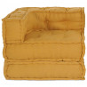 Modułowa sofa, żółty, 70x70x54, tkanina